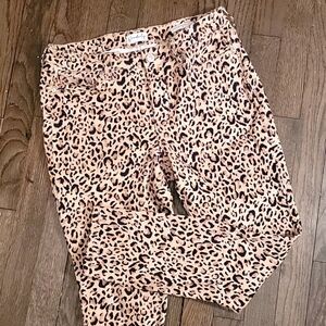 💥WONDERLY leopard skinny jeans mid rise ankle length sz 6